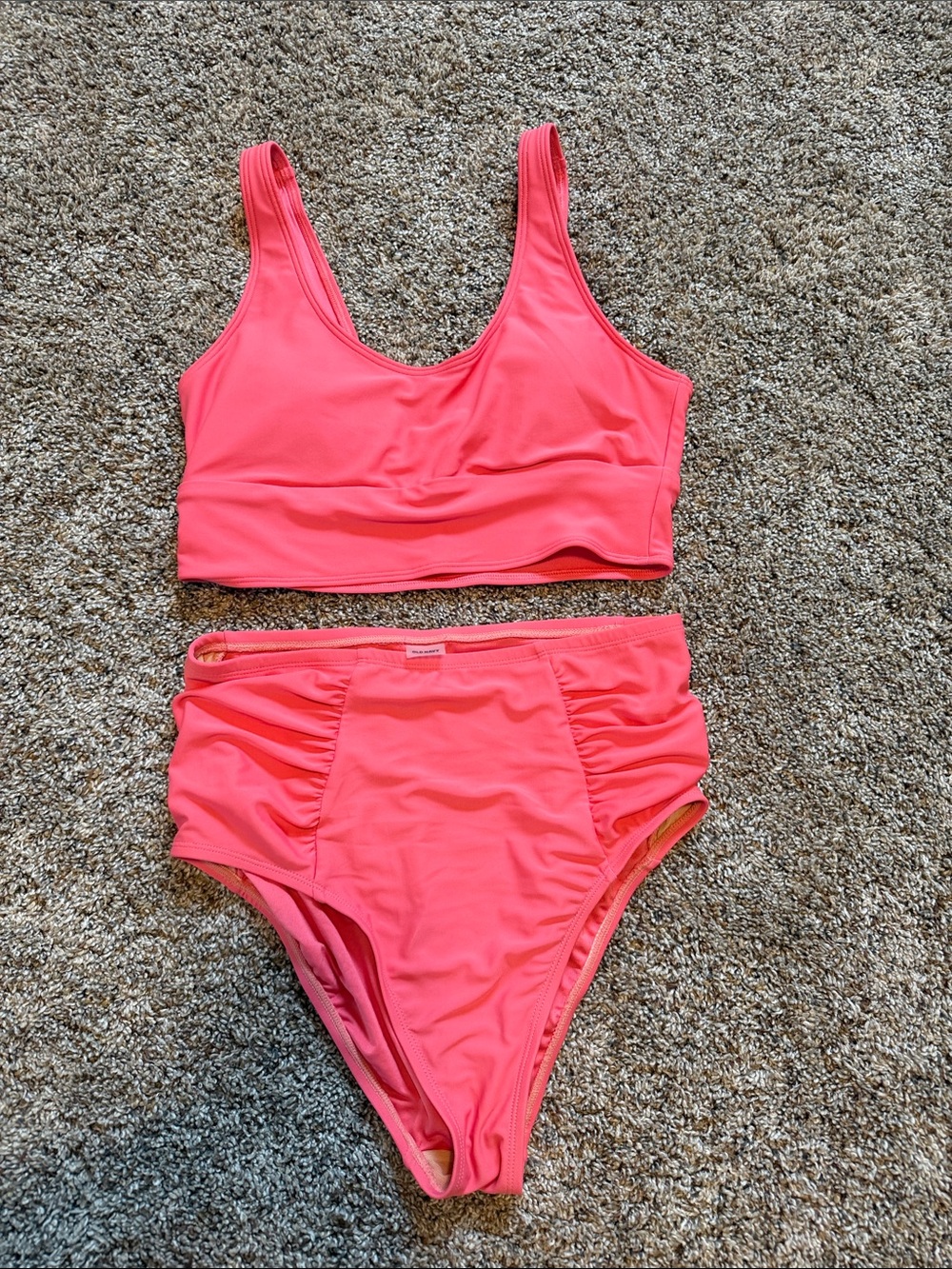 NWOT Pink High-Waist Bikini Set